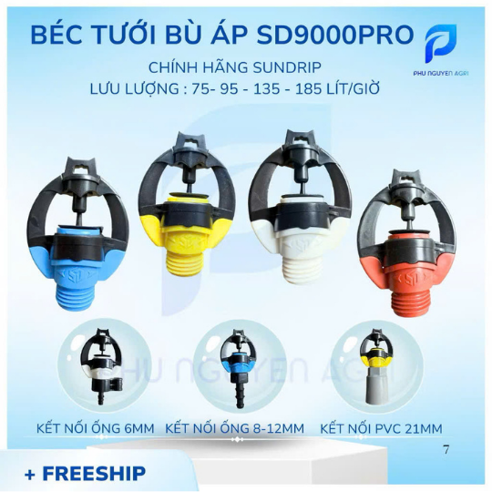 BÉC TƯỚI BÙ ÁP SD9000PRO
