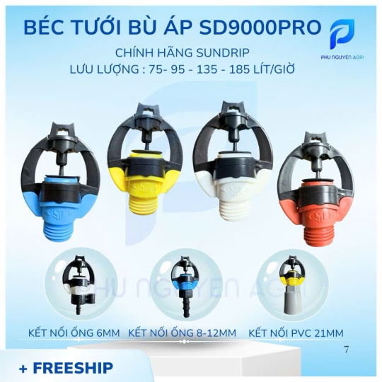 BÉC TƯỚI BÙ ÁP SD9000PRO